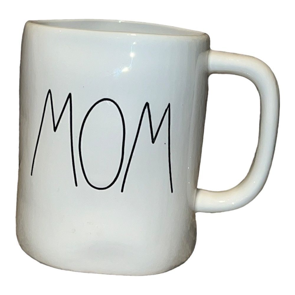 Rae Dunn Artisian Collection by Magenta MOM Letters Ceramic Coffee Mug EUC